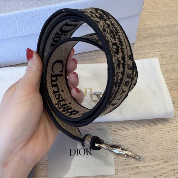 Christian Dior Canvas Embroidered Mini Plan de Paris Lady D-Lite Beige Black