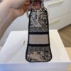 Christian Dior Canvas Embroidered Mini Plan de Paris Lady D-Lite Beige Black