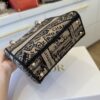 Christian Dior Canvas Embroidered Mini Plan de Paris Lady D-Lite Beige Black