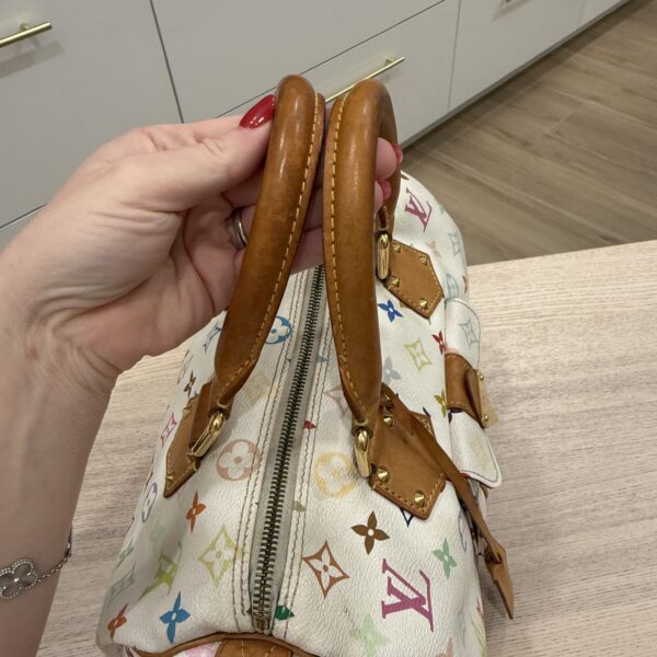 Louis Vuitton Monogram Multicolor Speedy 30 White