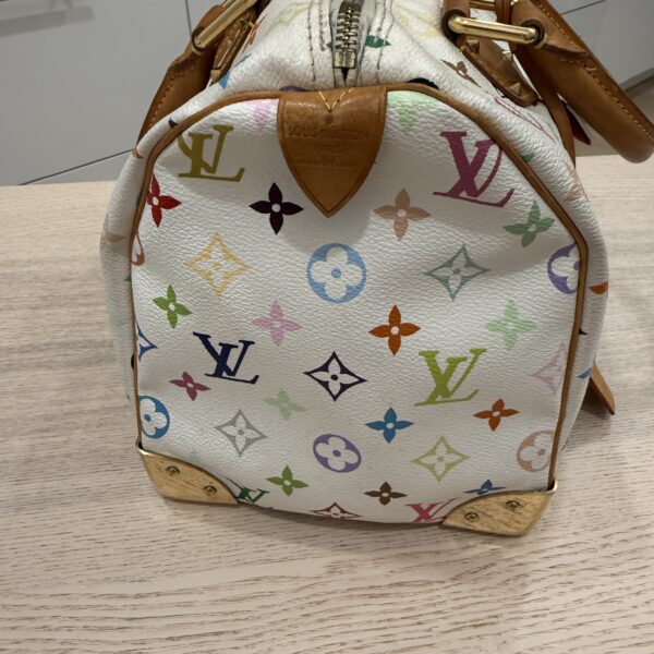 Louis Vuitton Monogram Multicolor Speedy 30 White