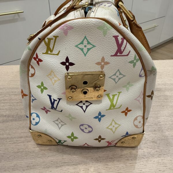 Louis Vuitton Monogram Multicolor Speedy 30 White