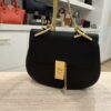 Chloe Grained Lambskin Drew Shoulder Bag Black