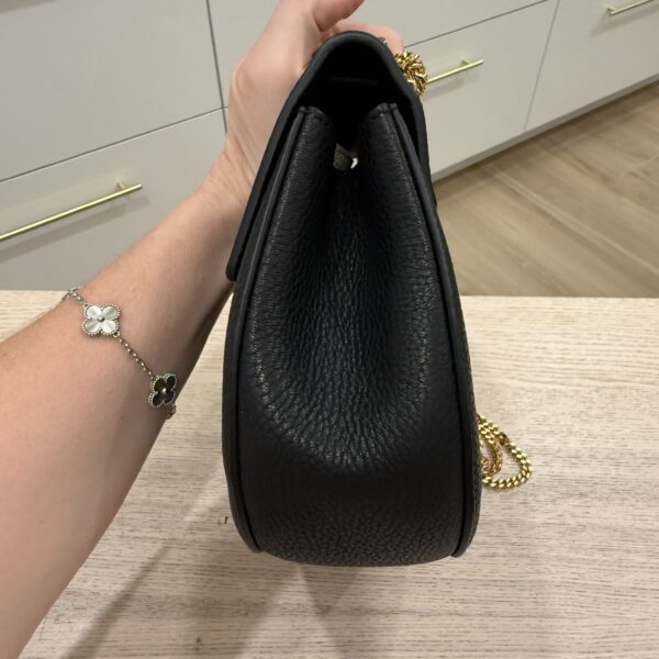Chloe Grained Lambskin Drew Shoulder Bag Black
