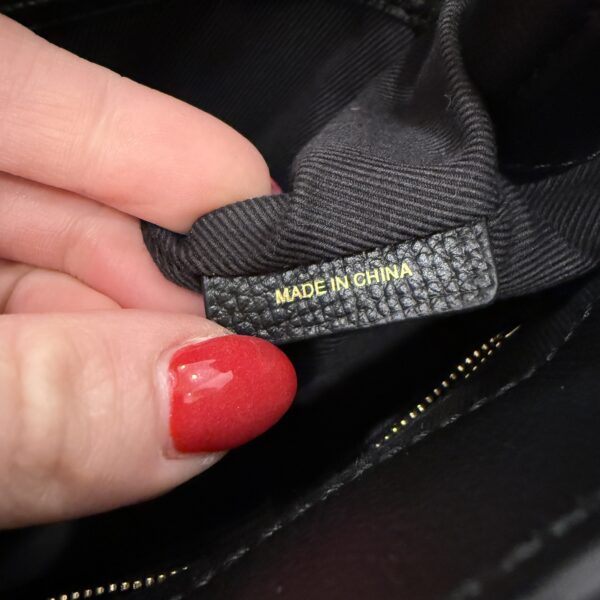 Burberry Banner NM Tote Leather with Vintage Check Canvas Small Black