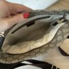 Gucci Front Zip Flat Messenger Bag GG Coated Canvas Medium