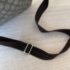 Gucci Front Zip Flat Messenger Bag GG Coated Canvas Medium