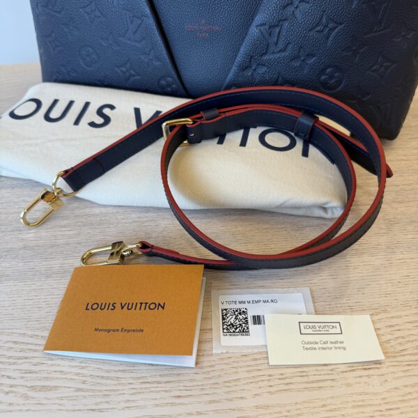 Louis Vuitton Empreinte V Tote MM Marine Rouge