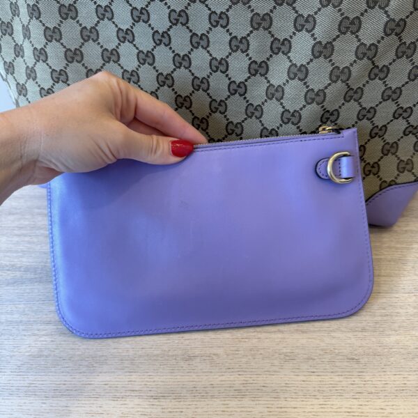 Gucci Monogram Medium Craft Tote Lilac