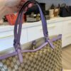 Gucci Monogram Medium Craft Tote Lilac