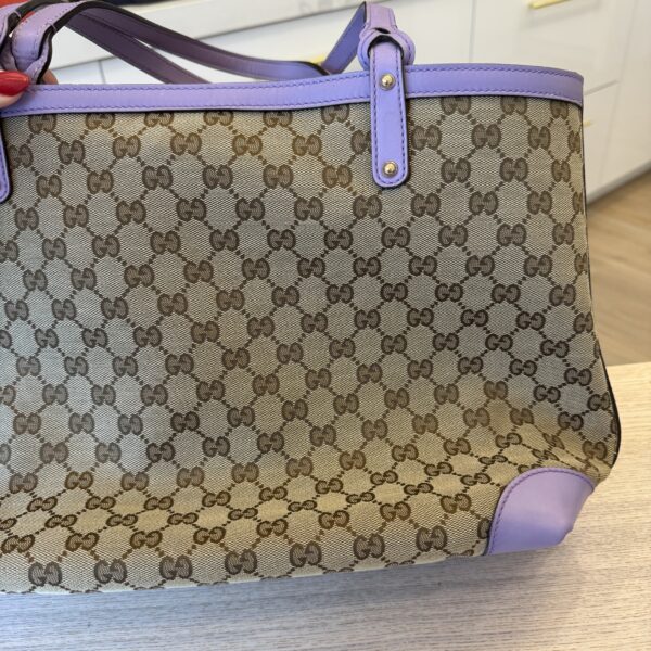 Gucci Monogram Medium Craft Tote Lilac