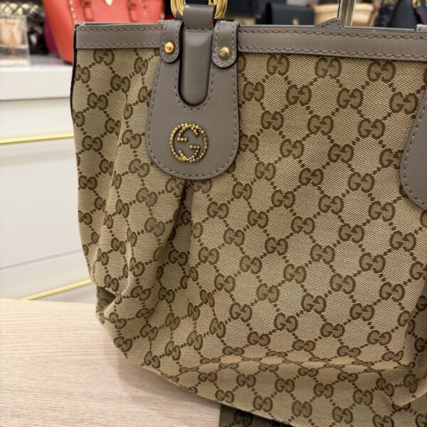 Gucci Monogram Medium Scarlett Studded Tote