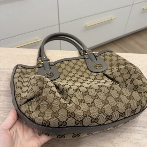 Gucci Monogram Medium Scarlett Studded Tote