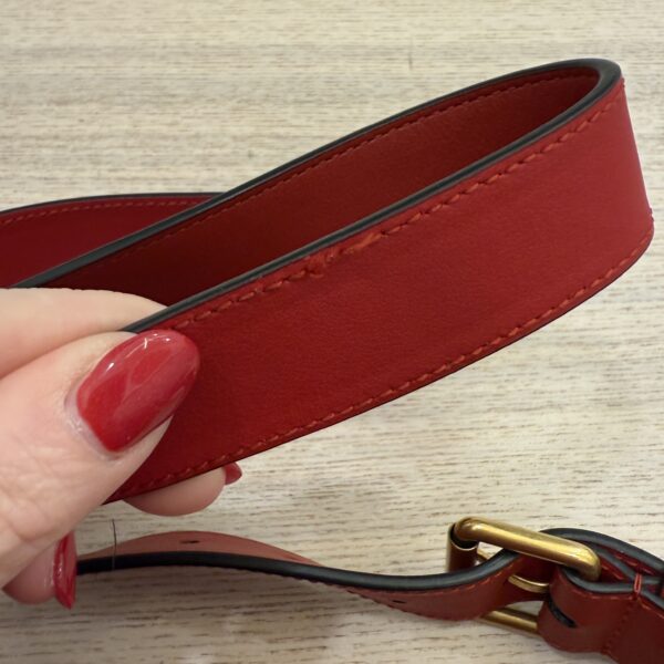 Gucci Calfskin Matelasse GG Marmont Belt Bag 95 38 Red