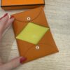 Hermes Epsom Calvi Card Case Verso