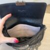 Christian Dior Black Cannage Quilted Lambskin Leather Miss Dior Promenade Pouch Clutch Bag