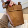 Chloe Mini Camera Leather Shoulder Bag Clay Brown