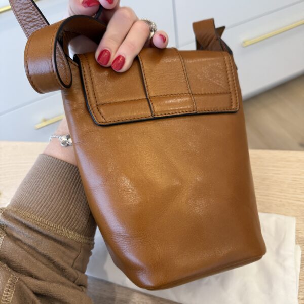 Chloe Mini Camera Leather Shoulder Bag Clay Brown