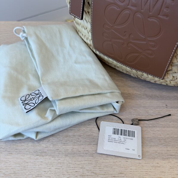 Loewe Raffia Basket Tote Bag Natural Tan