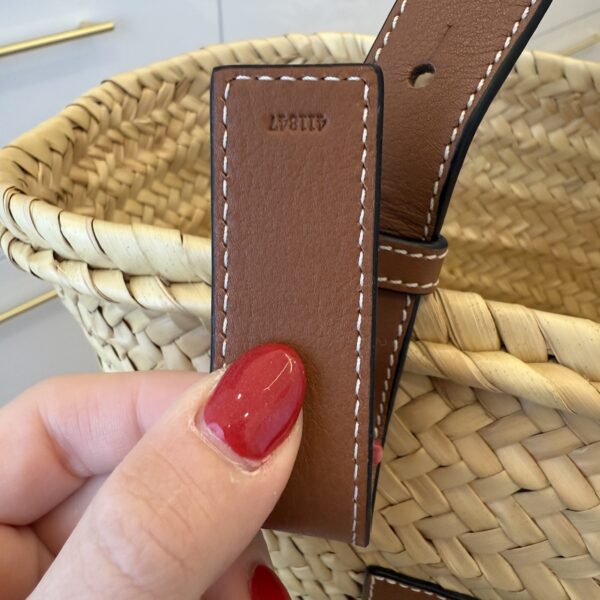 Loewe Raffia Basket Tote Bag Natural Tan