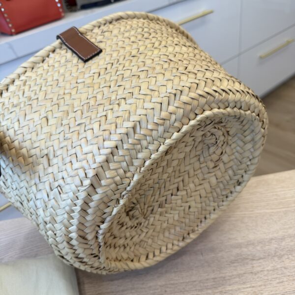 Loewe Raffia Basket Tote Bag Natural Tan