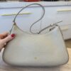 Givenchy Lucky Lock Small Embellished Textured-Leather Shoulder Bag in Natural Beige