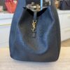 Saint Laurent (YSL) Le 5 à 7 Supple Large Shoulder Bag in Smooth Leather Black