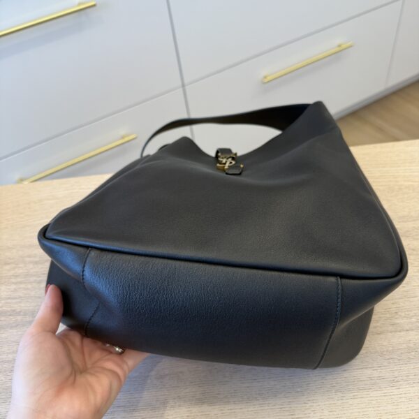 Saint Laurent (YSL) Le 5 à 7 Supple Large Shoulder Bag in Smooth Leather Black