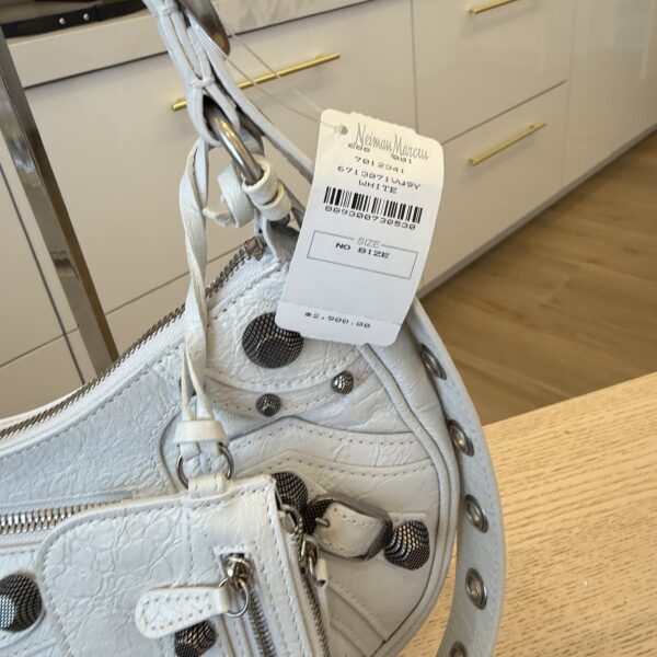 Balenciaga Le Cagole Small Shoulder Bag Optic White