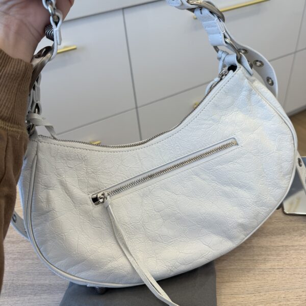 Balenciaga Le Cagole Small Shoulder Bag Optic White