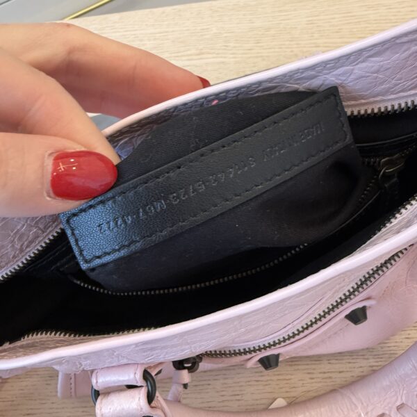 Balenciaga Le City Small Leather Top-Handle Bag Petal Pink