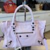 Balenciaga Le City Small Leather Top-Handle Bag Petal Pink