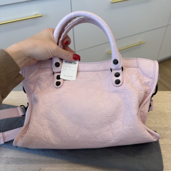 Balenciaga Le City Small Leather Top-Handle Bag Petal Pink