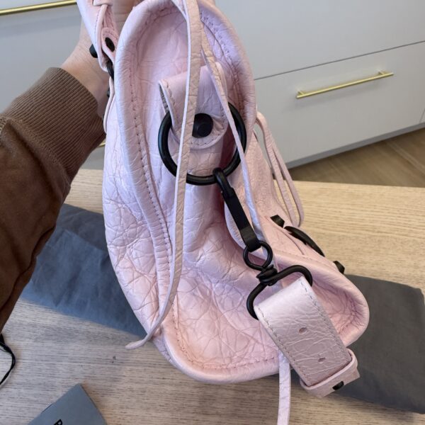 Balenciaga Le City Small Leather Top-Handle Bag Petal Pink