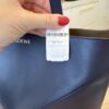 Loewe Medium Puzzle Fold Tote in Shiny Calfskin Navy