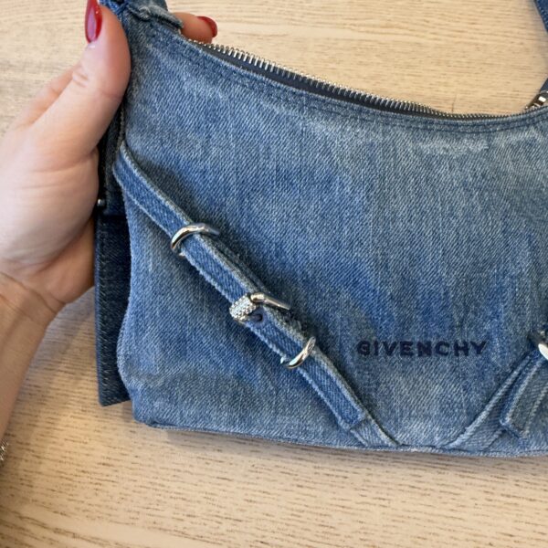 Givenhcy Medium Denim Mini Voyou Boyfriend Party Bag