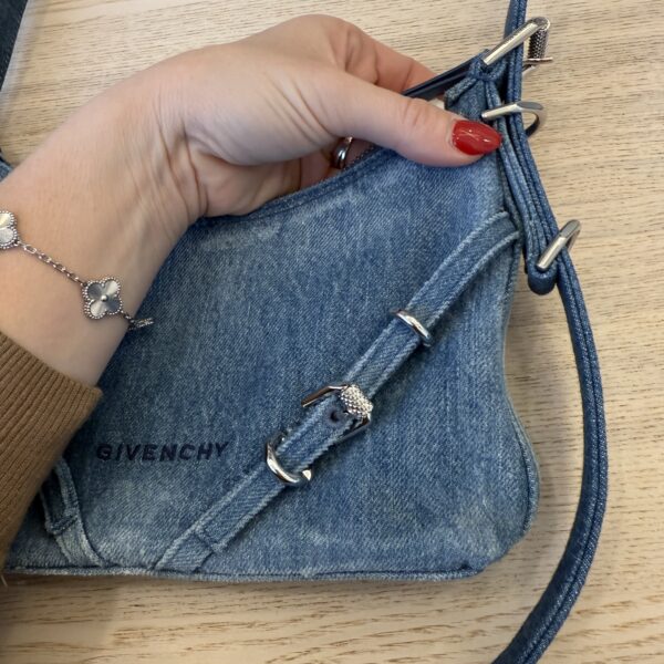 Givenhcy Medium Denim Mini Voyou Boyfriend Party Bag