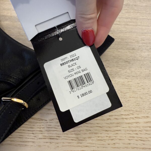 Givenhcy Tumbled Calfskin Mini Voyou Boyfriend Party Bag Black