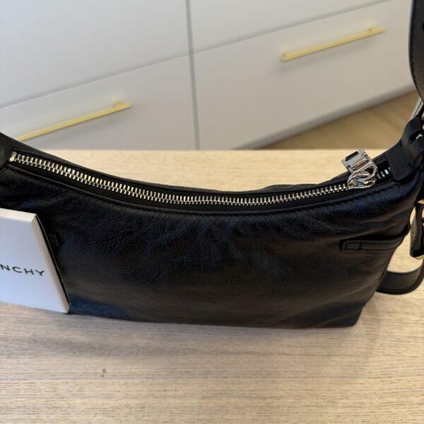 Givenhcy Tumbled Calfskin Mini Voyou Boyfriend Party Bag Black