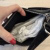 Givenhcy Tumbled Calfskin Mini Voyou Boyfriend Party Bag Black