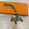 Hermes Milo Lambskin Grigri Rodeo Horse Bag Charm PM