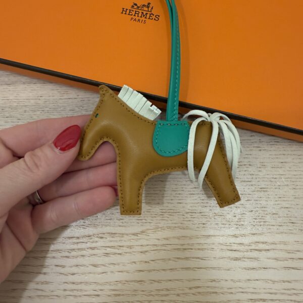 Hermes Milo Lambskin Grigri Rodeo Horse Bag Charm PM