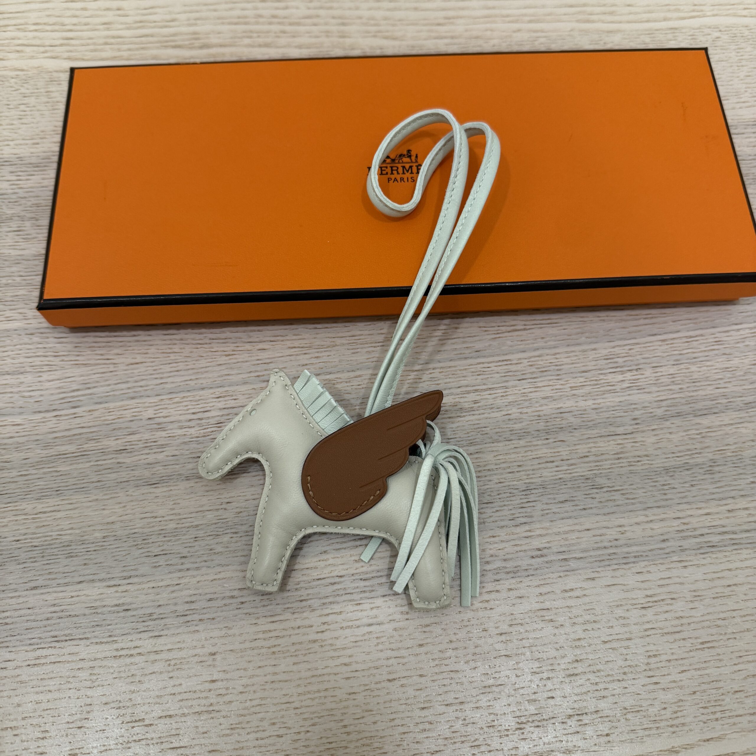 Hermes Milo Lambskin Grigri Rodeo Pegase Horse Bag Charm