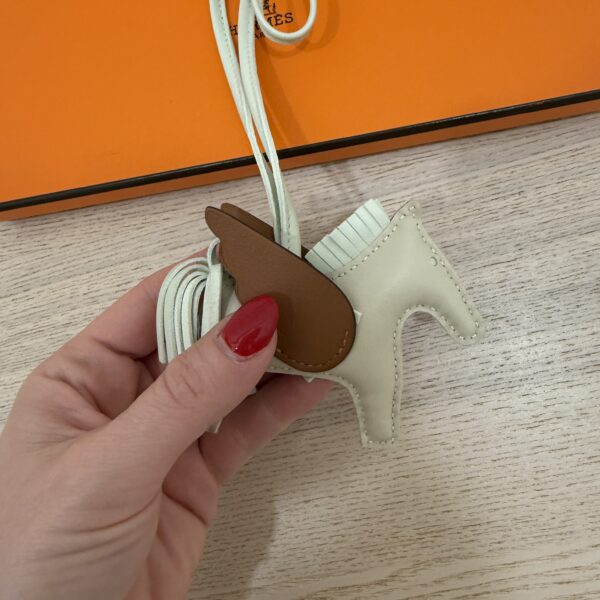 Hermes Milo Lambskin Grigri Rodeo Pegase Horse Bag Charm