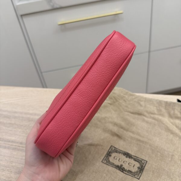Gucci Goatskin Mini Aphrodite Shoulder Bag Pink