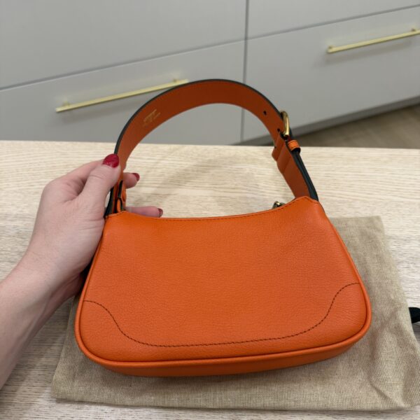 Gucci Goatskin Mini Aphrodite Shoulder Bag Orange
