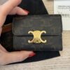 Celine Compact Wallet with Coin Triomphe Canvas