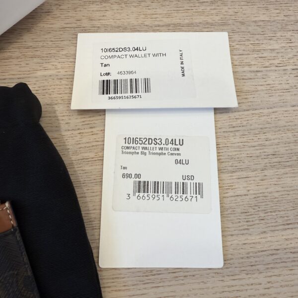 Celine Compact Wallet with Coin Triomphe Canvas
