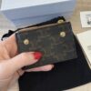 Celine Compact Wallet with Coin Triomphe Canvas