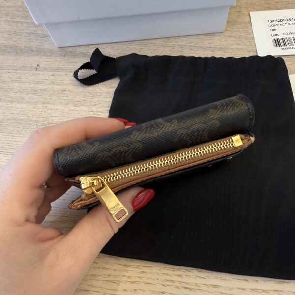 Celine Compact Wallet with Coin Triomphe Canvas